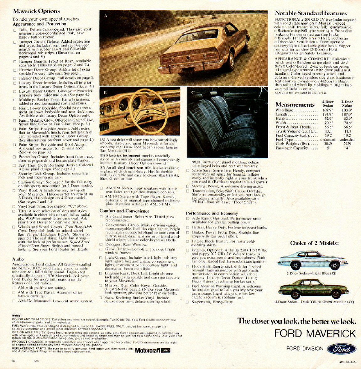 1976 Ford Maverick Brochure